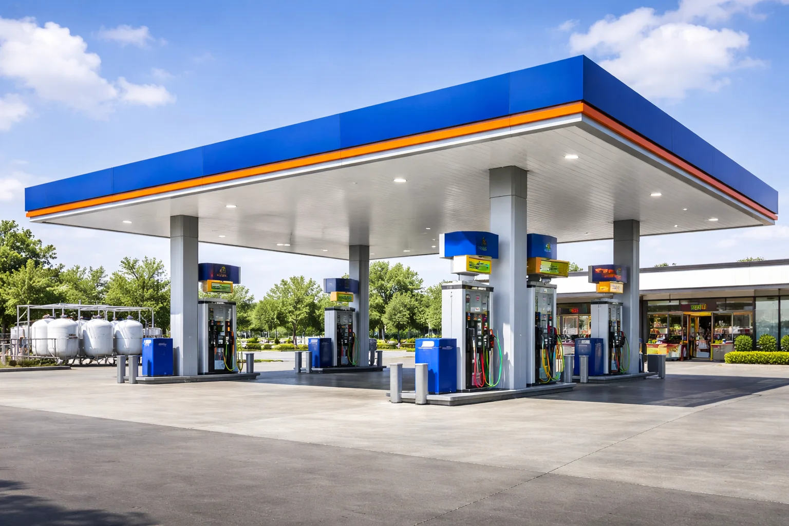 Estaciones de servicio: gasolineras y puntos de venta